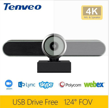 وب کم USB 4K با میکروفون داخلی قوی  tenveoTEVO-VA4K